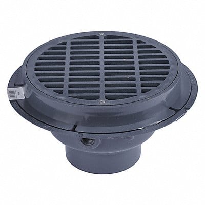 PVC Com Drain 4 w/Pl Grate Bucket