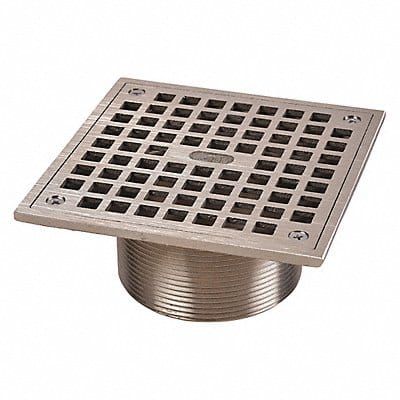 Cast Nickel Square 6 w/Sq Strainer