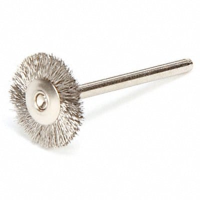 Miniature Wheel Brush Crimped Wire 3/4