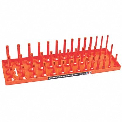 Socket Tray Orange Plastic