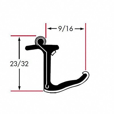 Edge Grip Seal Beltline WRSTP 8 ft Rubbr