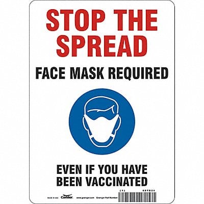 Facemask Reminder Safety Sign