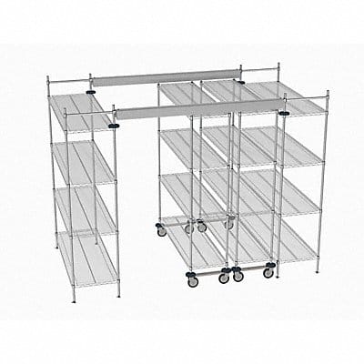 Overhead Track Shelving Complete Kit