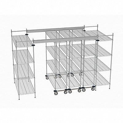 Overhead Track Shelving Complete Kit