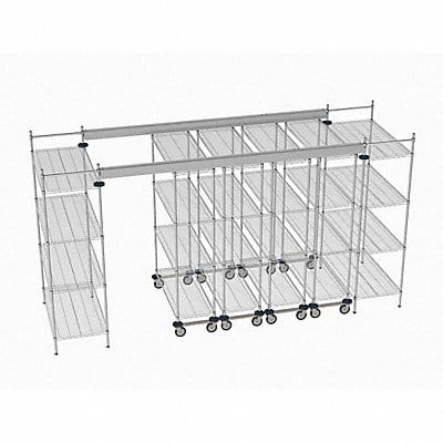 Overhead Track Shelving Complete Kit