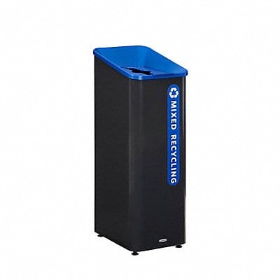 Recycling Can Square 15 gal Black