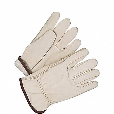 Leather Gloves Shirred Slip-On XL