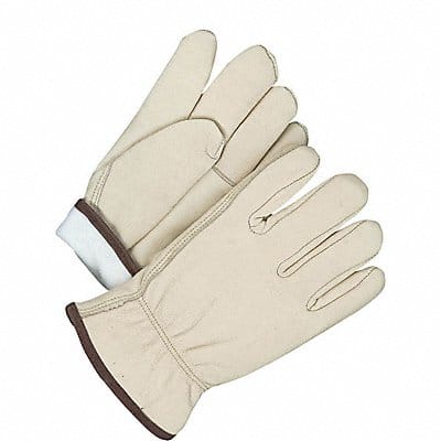 Leather Gloves Shirred Slip-On 2XL