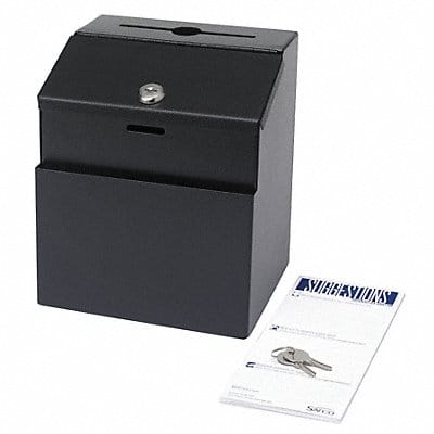 Suggestion Box Steel Black