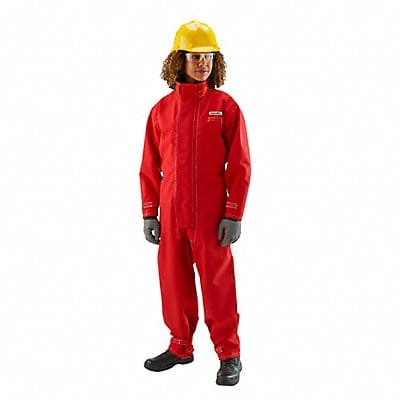 K3043 Coverall L Red Polyester