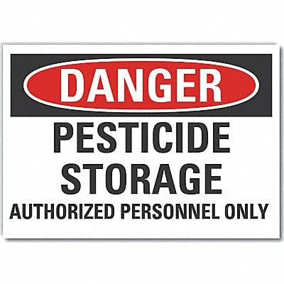 Pesticide Danger Lbl 3.5x5in Polyester