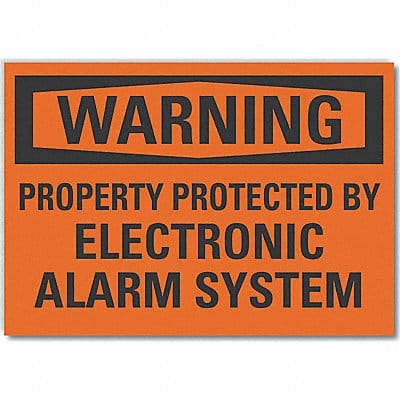 Surveillance Warning Lbl 5x7in Polyestr