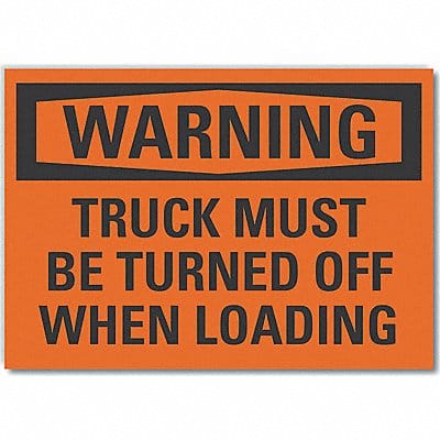 Loading Unloading Warning Lbl 7x10in