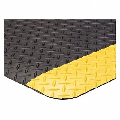 Antifatigue Mat Black YllwBrdr 2ft.x3ft.