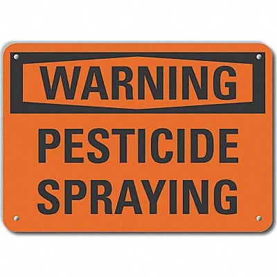 Alum Pesticide Warning Sign 7x10in Alum