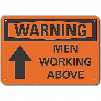 Men Working Warning Sign 10inx14in Alum