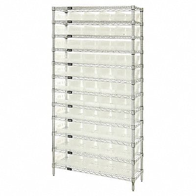 G7062 Bin Shlvng 24inx74inx36in Clear