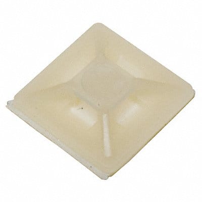 Cable Tie Mounting Pad 4 Way Natrl PK100