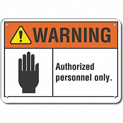 Danger Sign 7 in x 10 in Aluminum