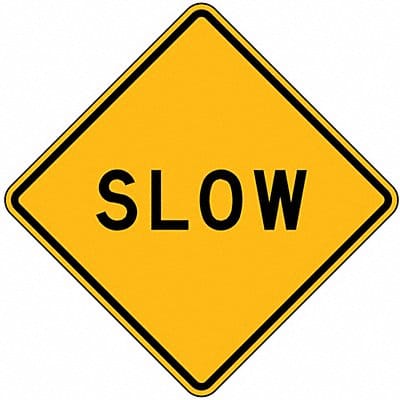 D9752 Slow Traffic Sign 24 x 24