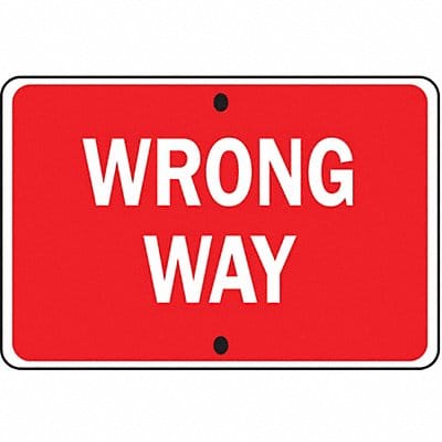 D9793 Wrong Way Traffic Sign 18 x 30