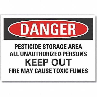 Pesticide Danger Rflct Label 5inx7in