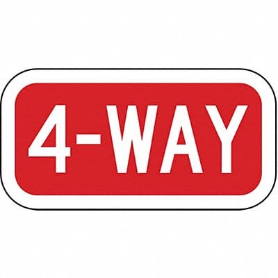 4-Way Traffic Sign 6 x 12