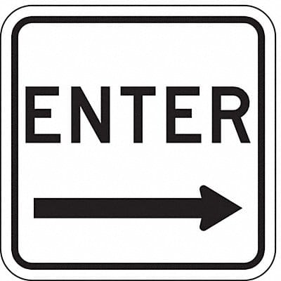 Enter Sign For Parking Lots 18 x 18