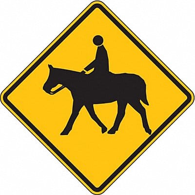 Horse Crossing Traffic Sign 24 x 24