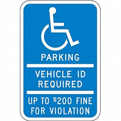 ADA Handicapped Parking Sign 18 x 12