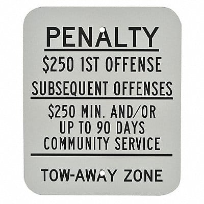 Tow Zone Parking Sign 12 x 10