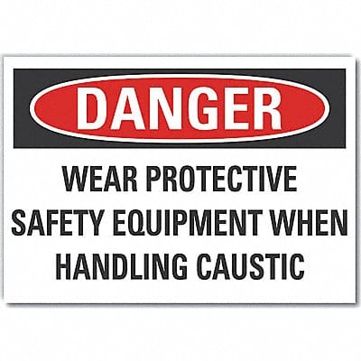 PPE Danger Label 7inx10in Polyester