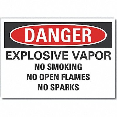 Explosive Mtrls Danger RflctvLbl 10x14in