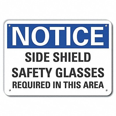 Rflct Eye Notice Sign 10x14in Aluminum