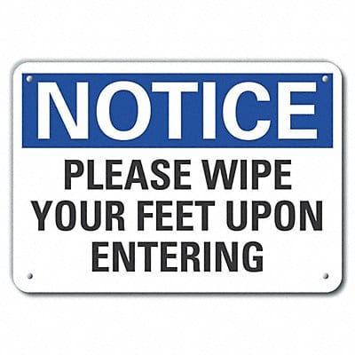 Rflct Infrmtion Notice Sign 10x14in Alum