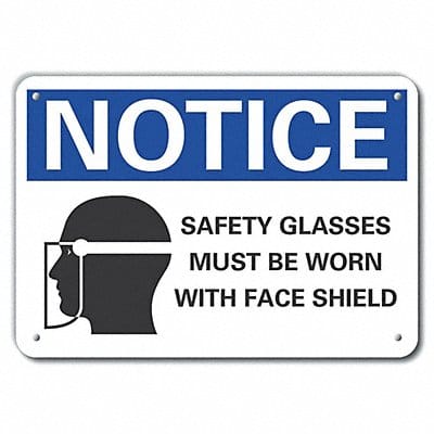 Rflct Eye Notice Sign 7x10in Aluminum