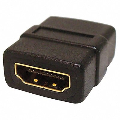 Cable Coupler HDMI Black Straight