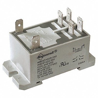 H8140 Enclosed Power Relay 6Pin 120VAC DPST-NO