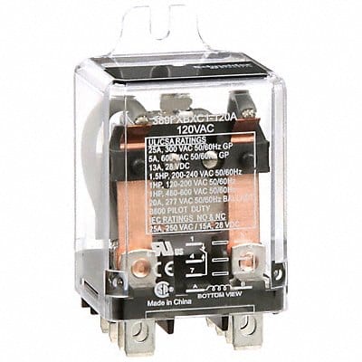 H8161 Enclosed Power Relay 8 Pin 120VAC DPDT