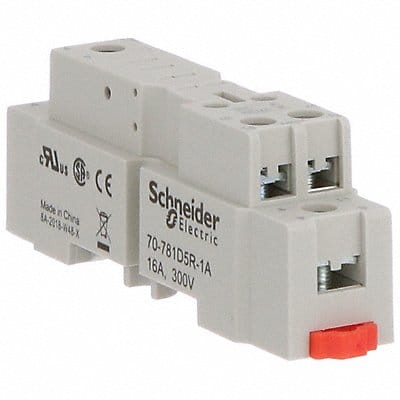 Relay Socket Square 5 Pins 16 A