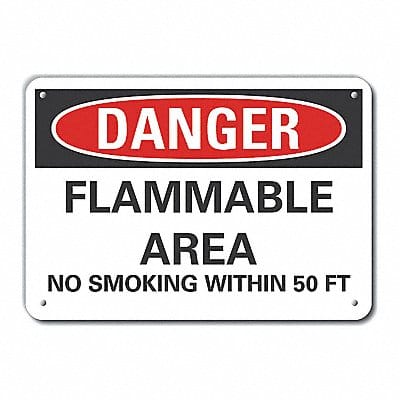 Safety Sign 10 x 7 Aluminum