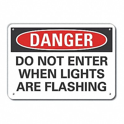 Personal Safety Danger Sign 10x14in Alum