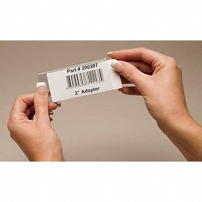 Label Holder Clear Smooth Slide-In PK25