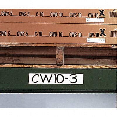 Shelf Label White 6 in 1 in PK25