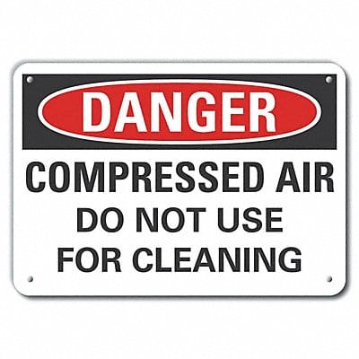 Rflct Compressed Air Danger Sign 7x10in