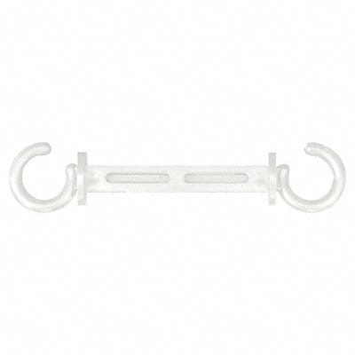 C-Hook 3 in White Plastic PK10