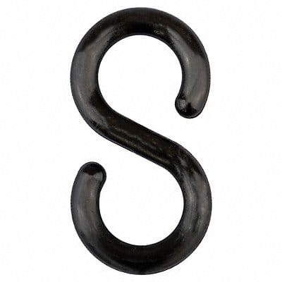 E1241 S-Hook 3 in Black Acetal PK10