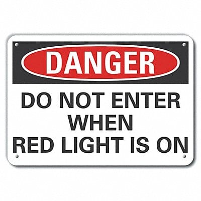 Rflct Personal Safety Danger Sign 7x10in