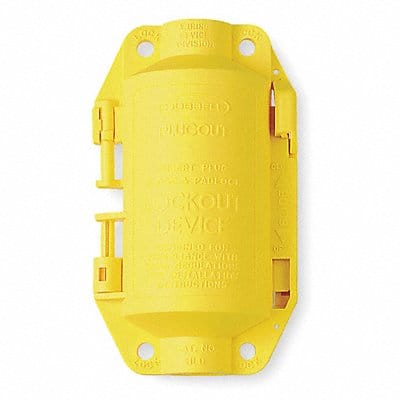 Plug Lockout Yellow 3/8In Shackle Dia.