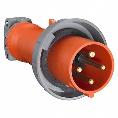 IEC Pin and Sleeve Plug 20 A Orange 3Pl